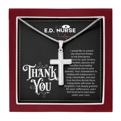 JGF Jewelry Gifts for Family Thank You E.D. Nurse