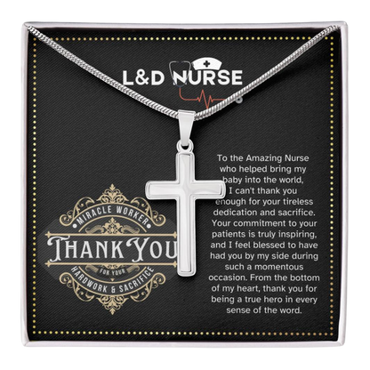 JGF Jewelry Gifts for Family Thank You L & D Nurse
