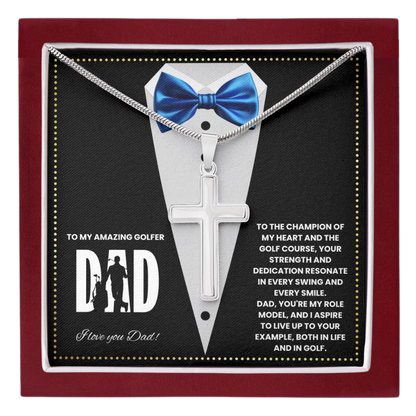 JGF Jewelry Gifts for Family Step Dad Fathers Card Day Golf Gifts Golfing