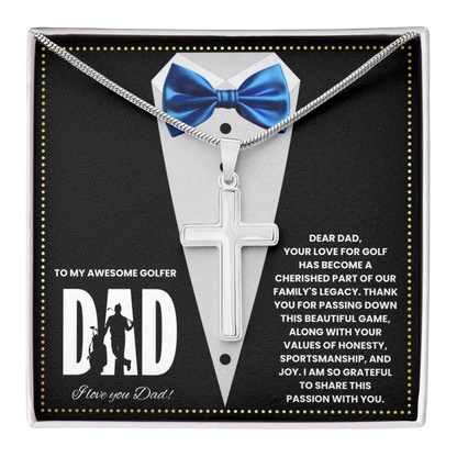 JGF Jewelry Gifts for Family Golfer Dad Golf Birthday Card From Daughter