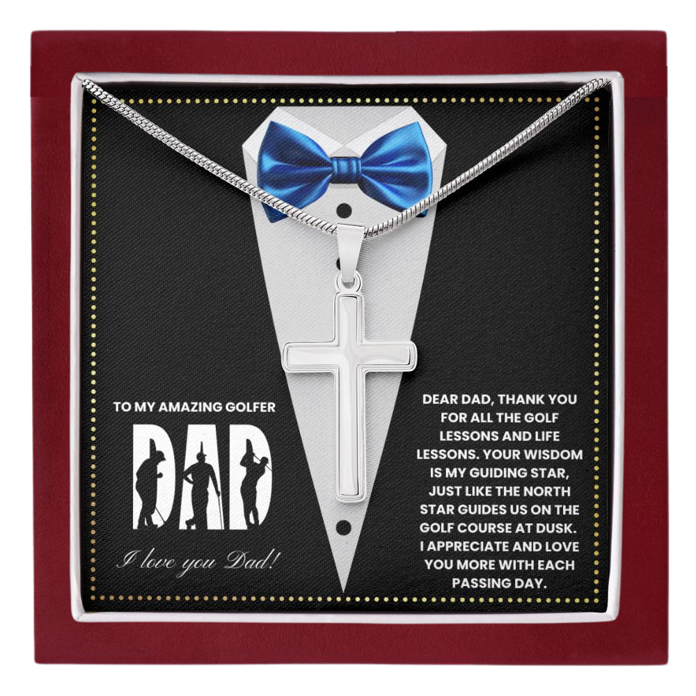 JGF Jewelry Gifts for Family Bonus Golfer Dad Fathers Card Day Gifts Golf