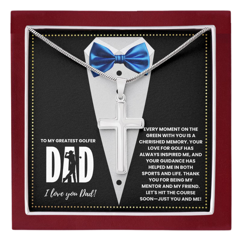 JGF Jewelry Gifts for Family First Fathers Card Day Gifts For New Golfing Dad Golf