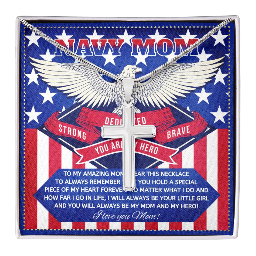 JGF Jewelry Gifts for Family Military Mom Gifts Navy Wife From Son and Daughter