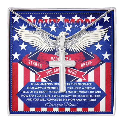 JGF Jewelry Gifts for Family Military Mom Gifts Navy Wife From Son and Daughter