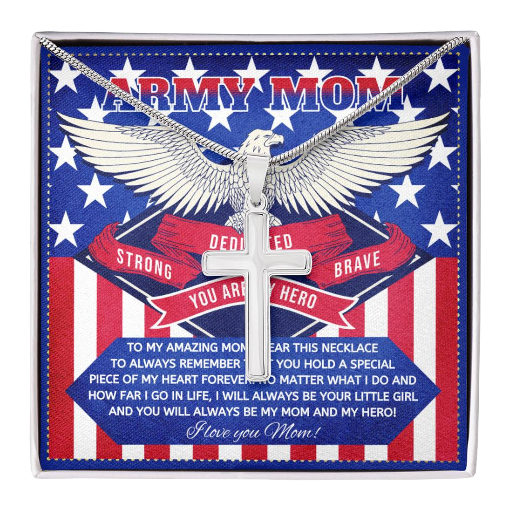 JGF Jewelry Gifts for Family US Military Mom Gifts Army from Son And Daughter