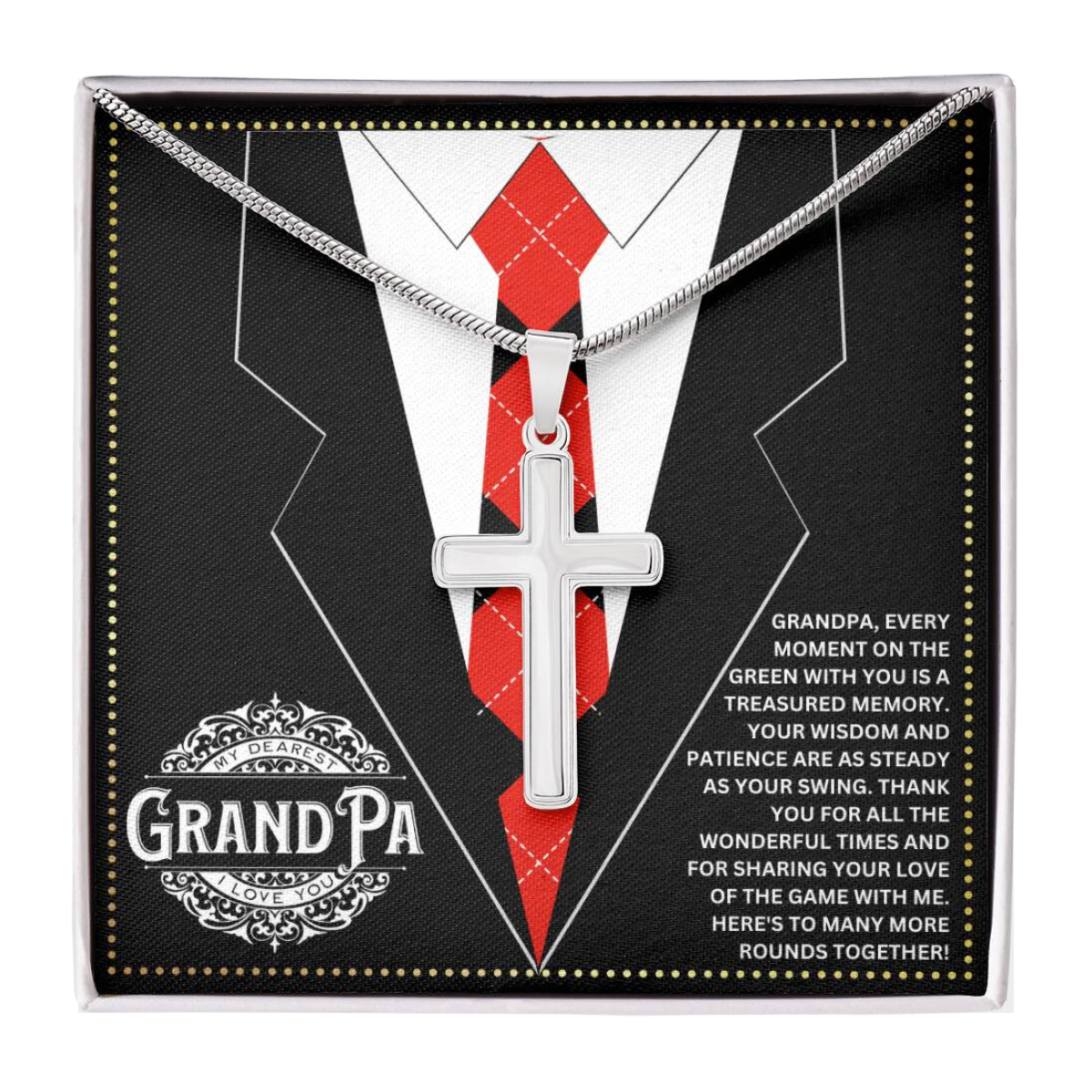 JGF Jewelry Gifts for Family Great Grandfather Golf Gifts For GrandPa