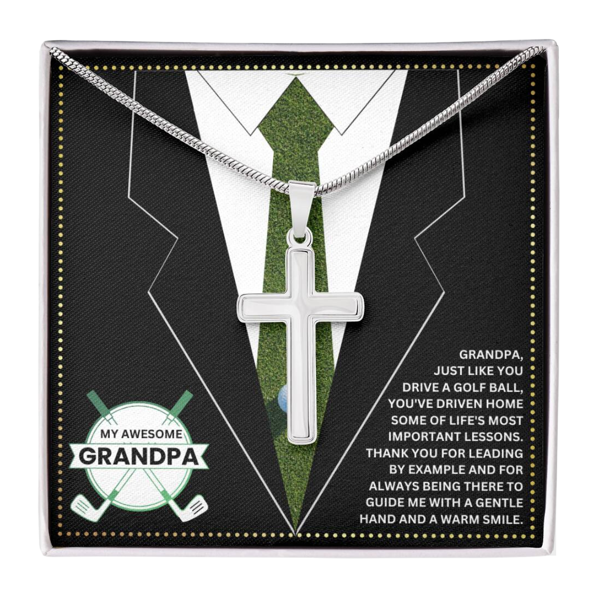 JGF Jewelry Gifts for Family Gifts For Golfer Grandpa Golf Birthday Gifts