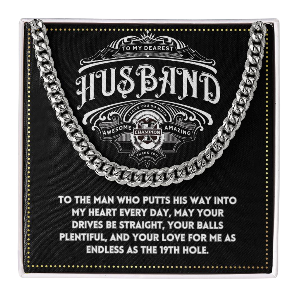 JGF Jewelry Gifts for Family Gifts For Golfers Husband Birthday From Wife