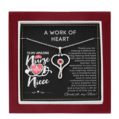 JGF Jewelry Gifts For Family Birthday Gifts For Niece Who's A Nurse Practitioner
