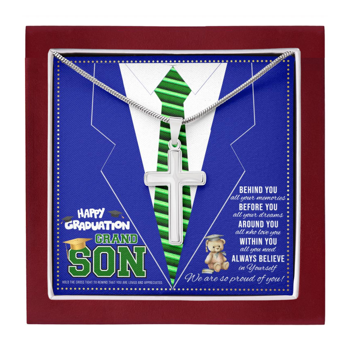 JGF Jewelry Gifts for Family Graduation Grandson College For Him