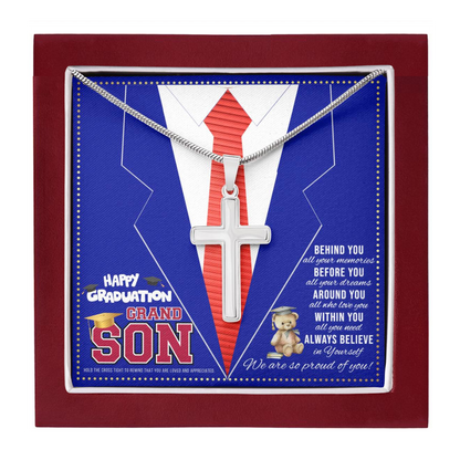 JGF Jewelry Gifts for Family 8th Grade Graduation Grandson Card For Him