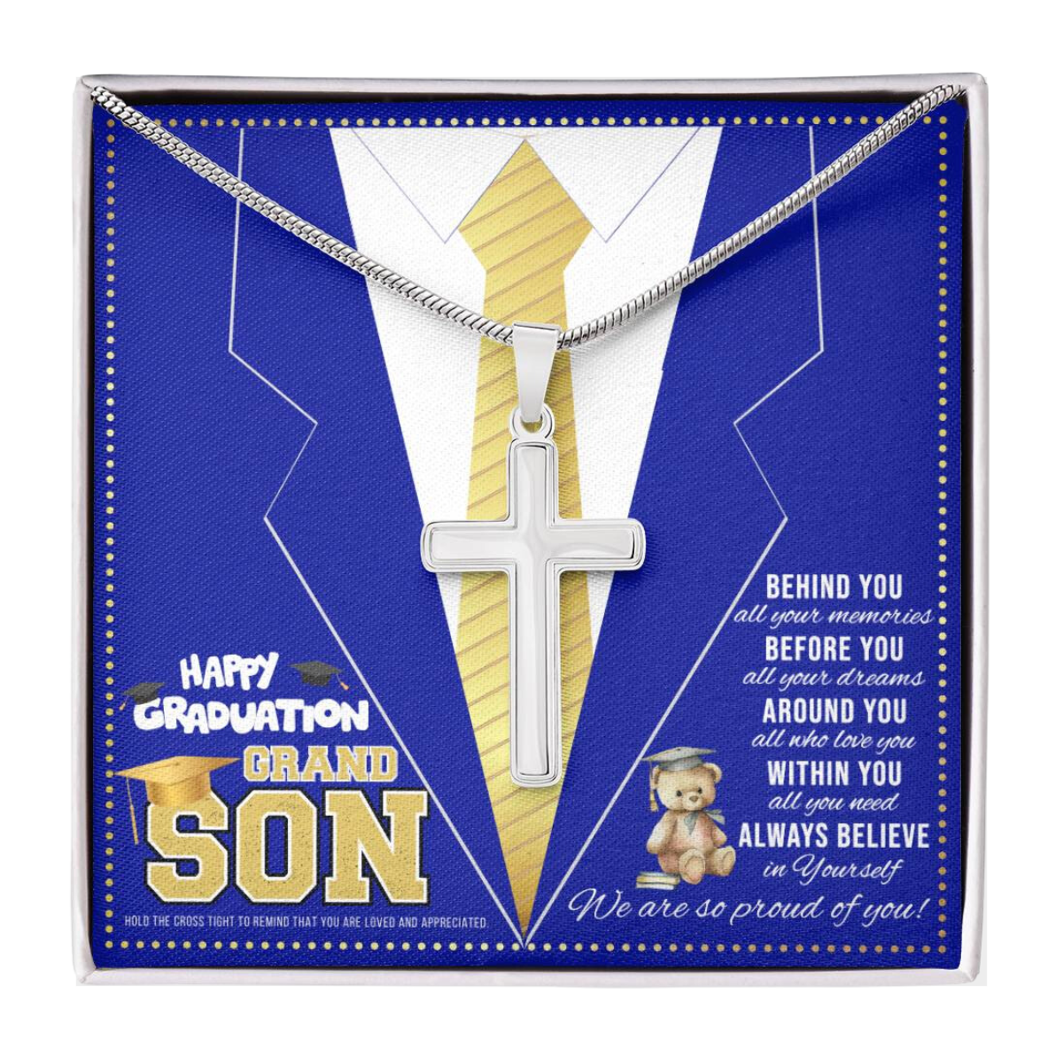 JGF Jewelry Gifts for Family Kindergarten Preschool Graduation Card Grandson