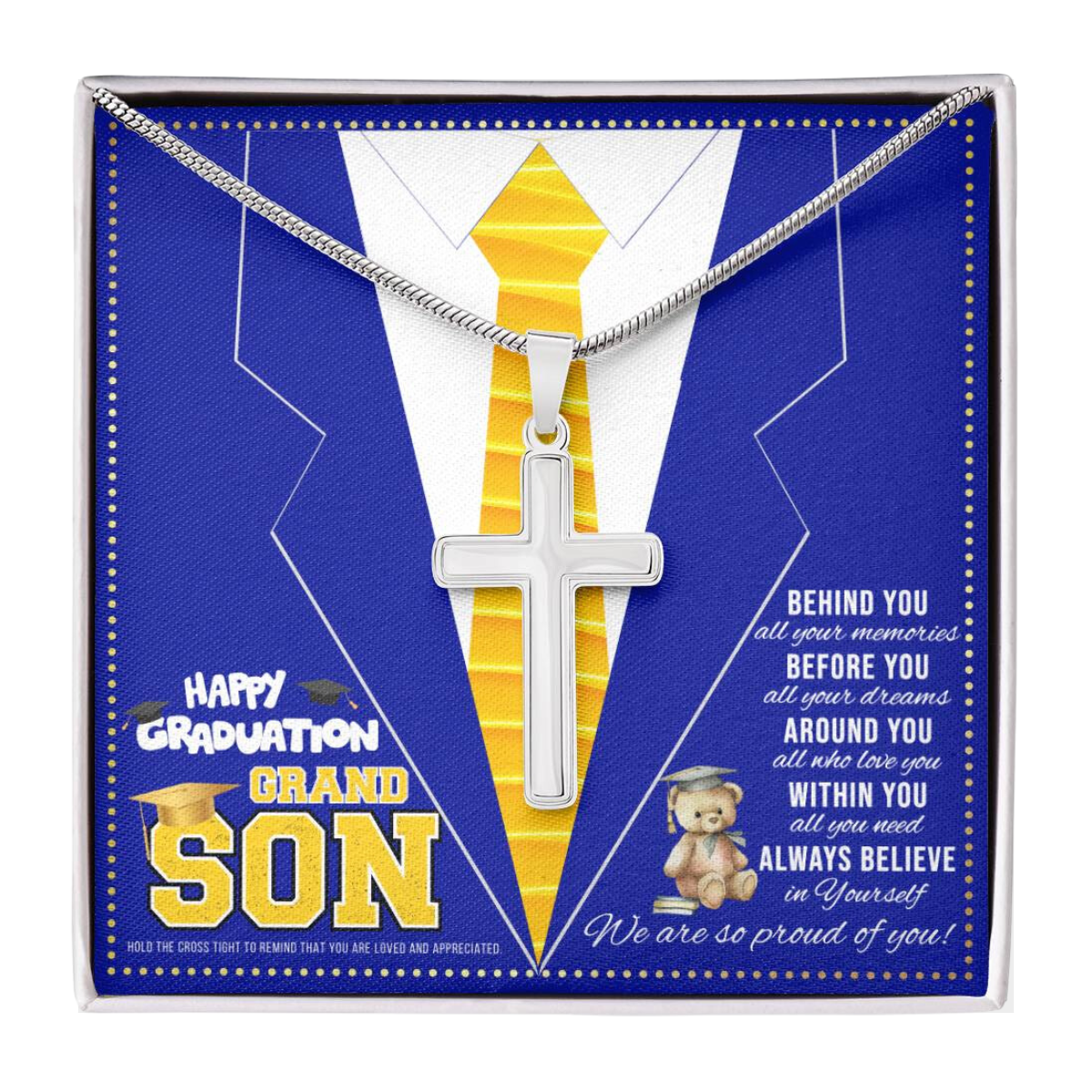 JGF Jewelry Gifts for Family 8th Grade Graduation Gift Grandson