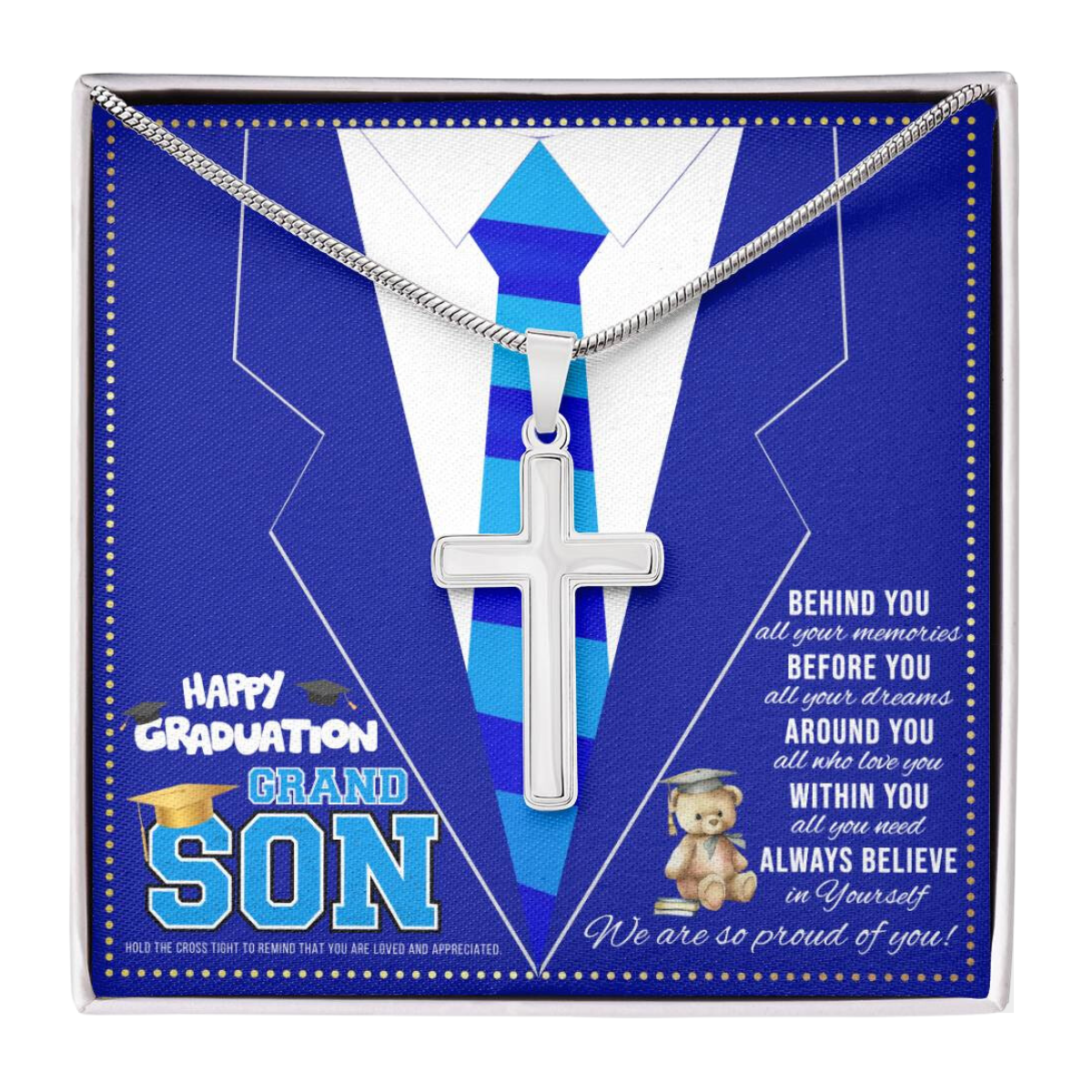 JGF Jewelry Gifts for Family Kindergarten Graduation Card Grandson For Kids