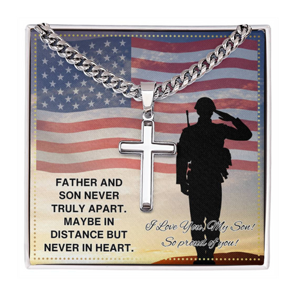 JGF Jewelry Gifts for Family US Military Army Soldier Necklace For Son From Dad