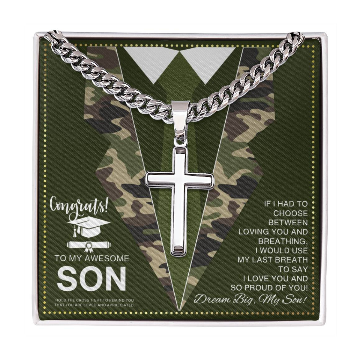 JGF Jewelry Gifts for Family Army Basic Training Graduation Gifts For Him