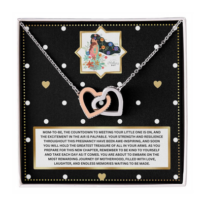 JGF Jewelry Gifts for Family New Mom Gift Basket After Birth Two Hearts Intertwined