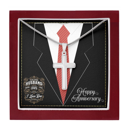 JGF Jewelry Gifts for Family Married Since 1995 Wedding Anniversary Card For Husband