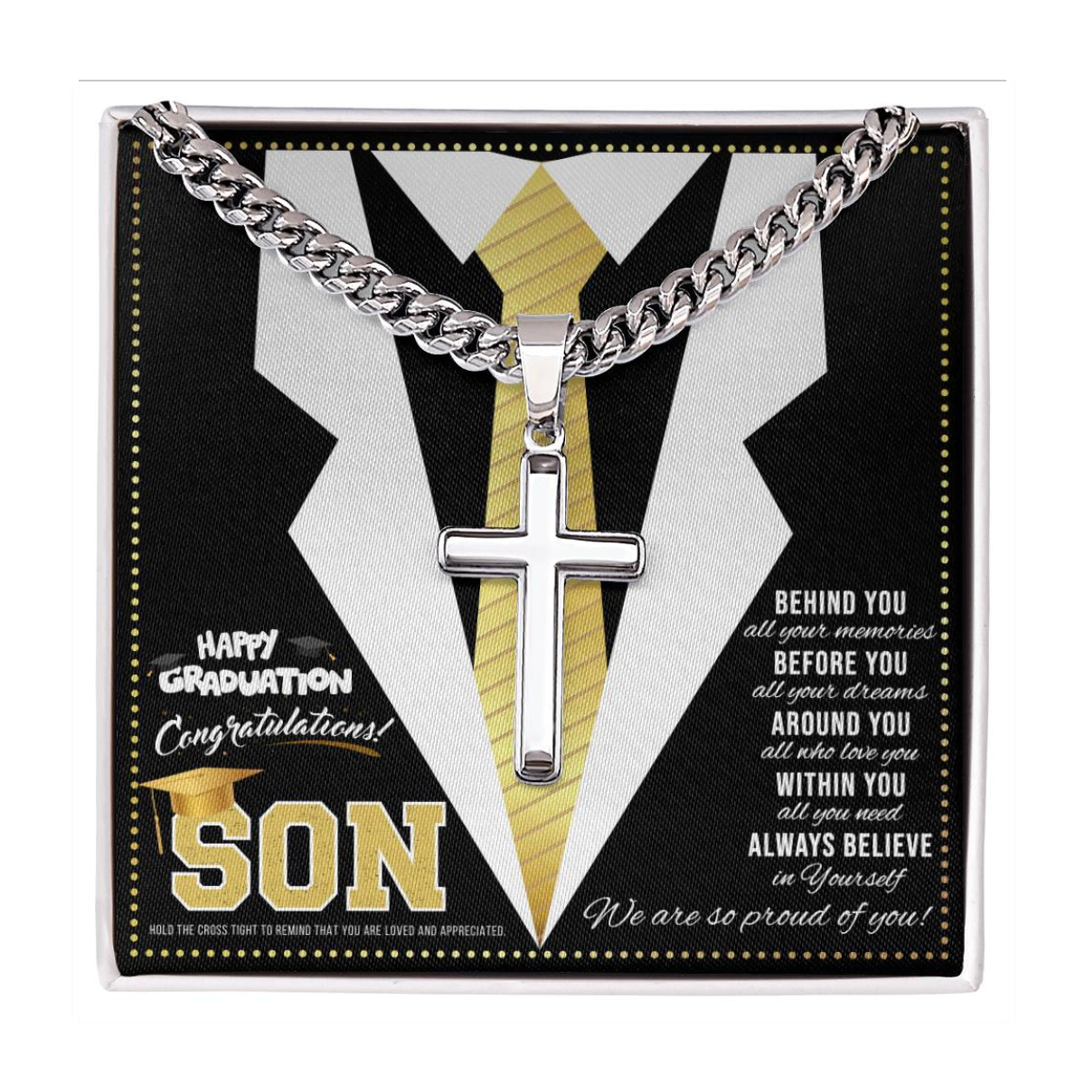 JGF Jewelry Gifts for Family High School Son Graduation Gifts For Him