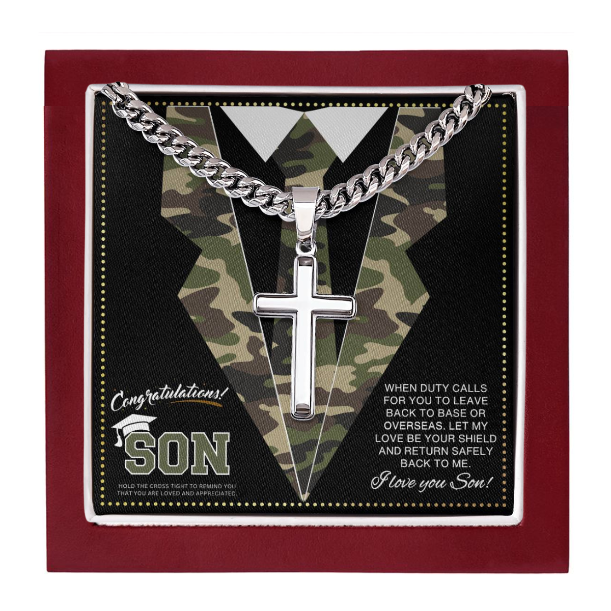 JGF Jewelry Gifts for Family Army National Guard Basic Training Graduation Gifts