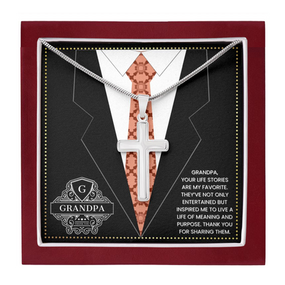 JGF Jewelry Gifts for Family To My Grandpa Gifts 80 Birthday Card From Child