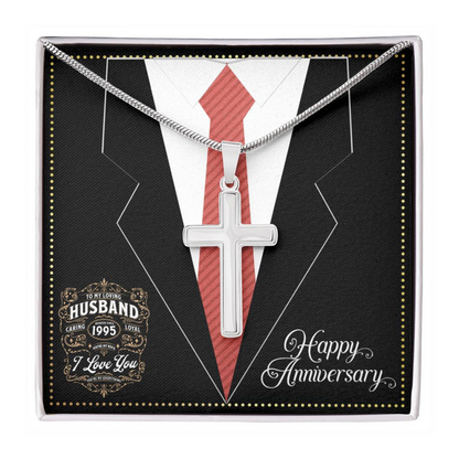 JGF Jewelry Gifts for Family Married Since 1995 Wedding Anniversary Card For Husband