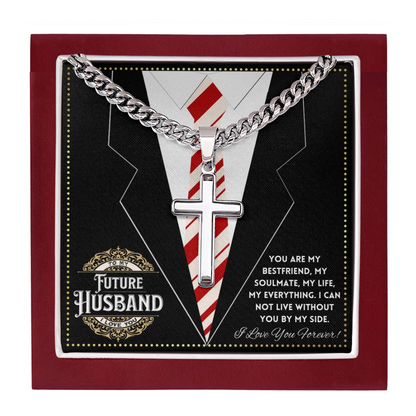 JGF Jewelry Gifts for Family Cross Necklace For My Future Husband