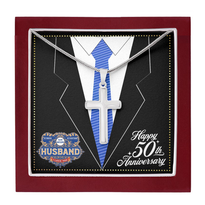 JGF Jewelry Gifts for Family 50 Year 50th Wedding Anniversary For Him Husband