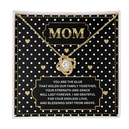 JGF Jewelry Gifts for Family I Love Mommy Necklace For Mothers Day Birthday Message Card