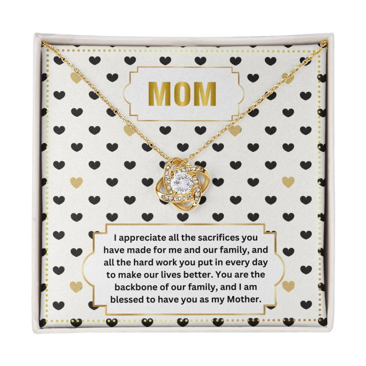 JGF Jewelry Gifts for Family To My Mom Necklace From Daughter And Son