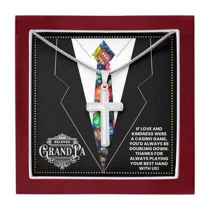 JGF Jewelry Gifts for Family Grandpa Casino Themed Gifts For Men 80th Birthday