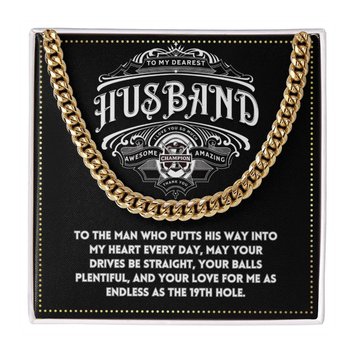 JGF Jewelry Gifts for Family Gifts For Golfers Husband Birthday From Wife