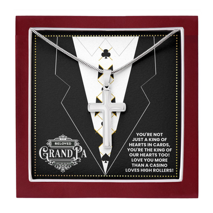 JGF Jewelry Gifts for Family Poker Lovers Gifts For Men Unique Grandpa Gifts for 80th Birthday