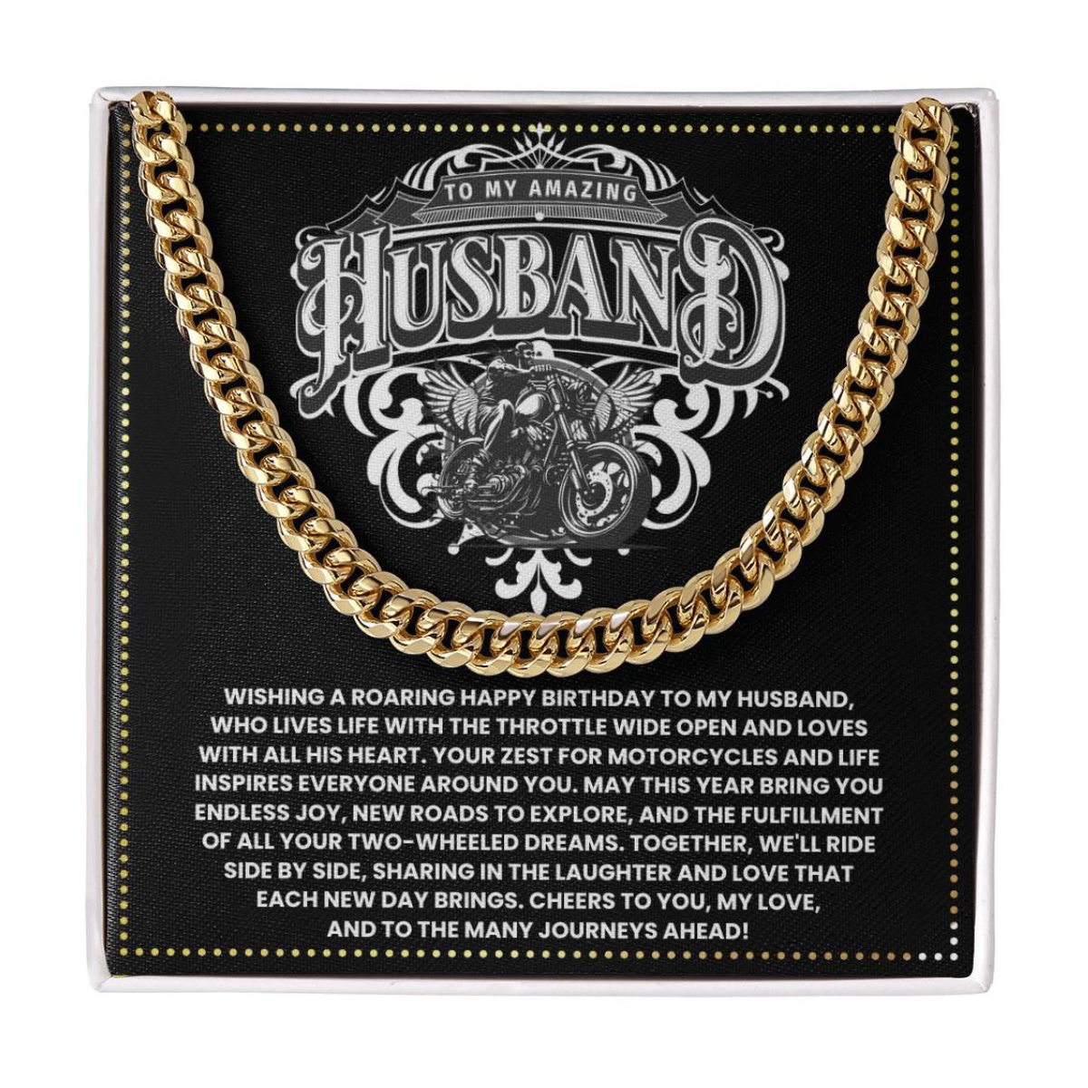 JGF Jewelry Gifts for Family Motorbike Husband Gifts 50 Year Old For Him