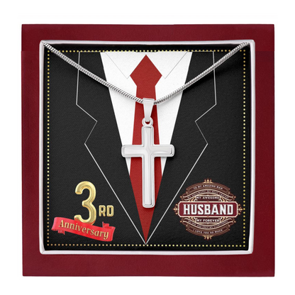 JGF Jewelry Gifts for Family 3rd Wedding Anniversary For Him Husband Men