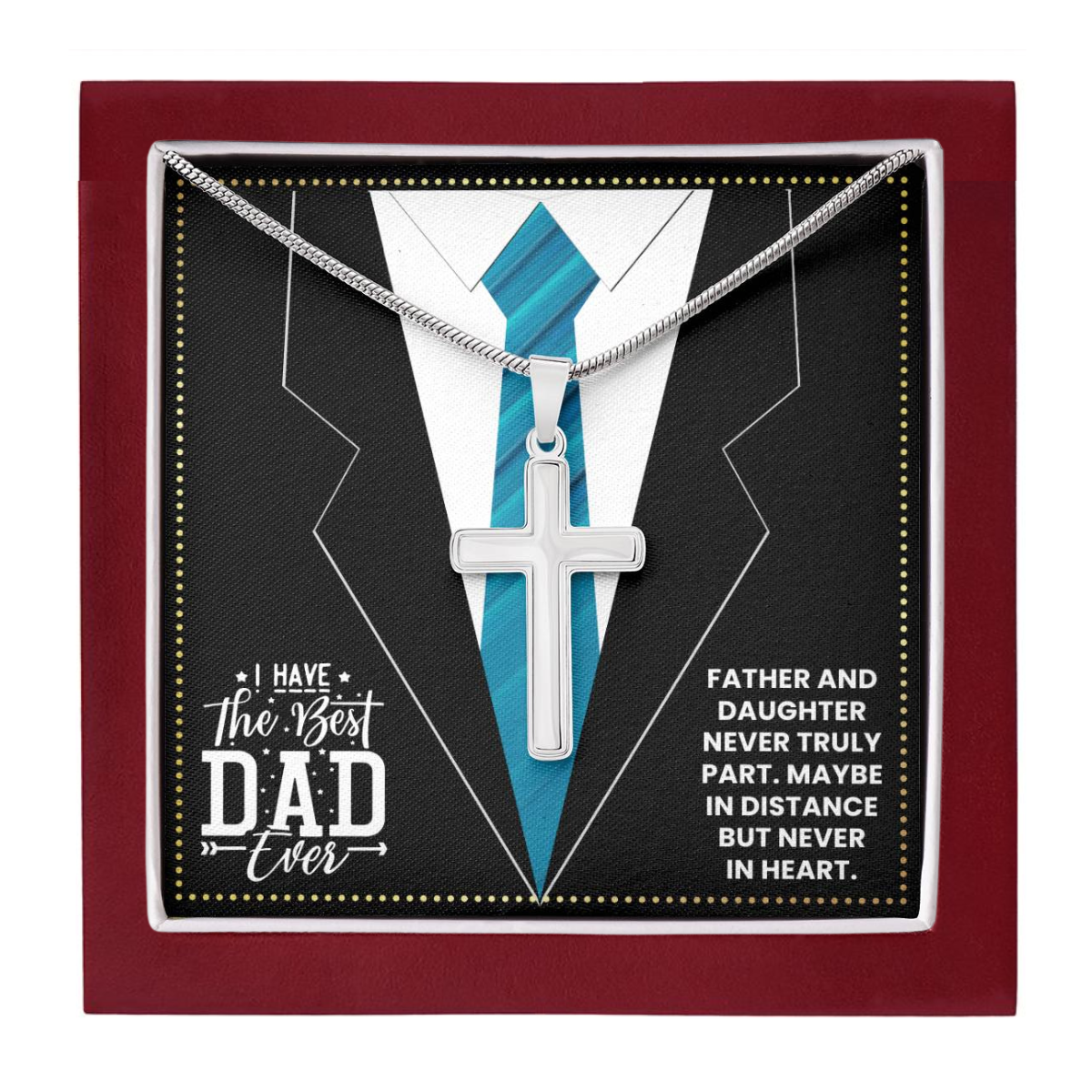 JGF Jewelry Gifts for Family To My Awesome Dad Gifts 50 Years Old Birthday From Daughter