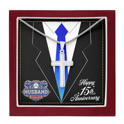 JGF Jewelry Gifts for Family 15 Year 15th Wedding Anniversary For Him Husband