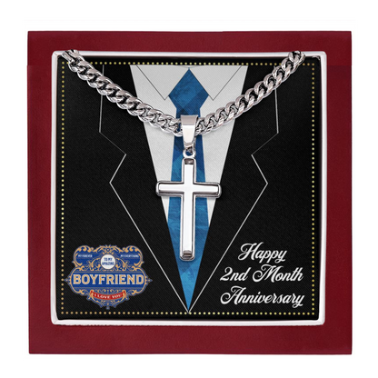 JGF Jewelry Gifts for Family 2 Second Two Month Anniversary For Boyfriend