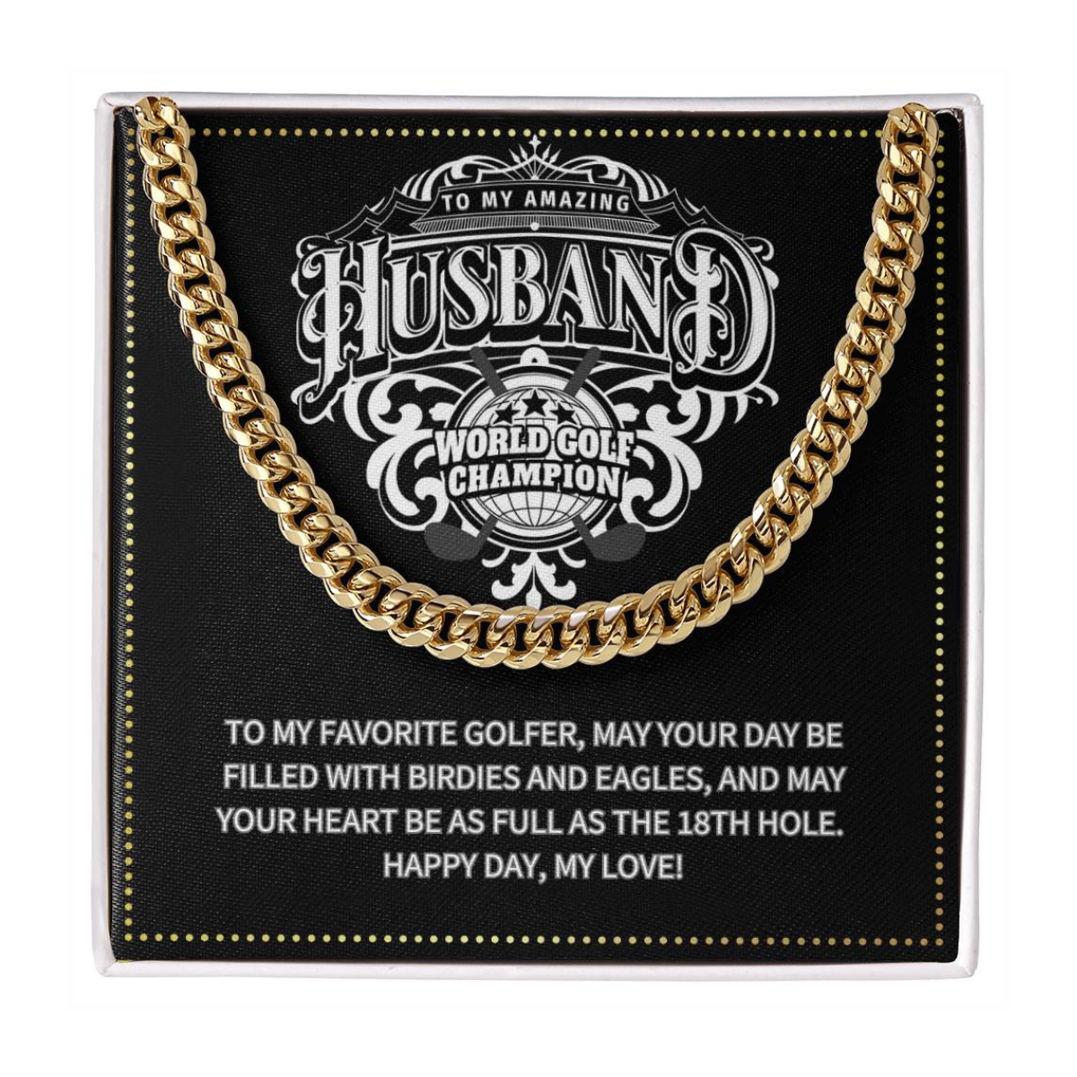 JGF Jewelry Gifts for Family Husband Golf Gift Card Birthday Ideas