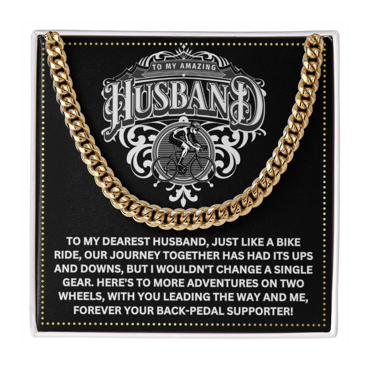 JGF Jewelry Gifts for Family Birthday Cyclist Husband Gifts From Wife For Men