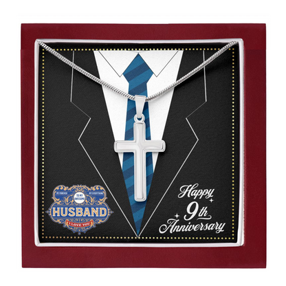 JGF Jewelry Gifts for Family 9 Year 9th Wedding Anniversary For Him Husband