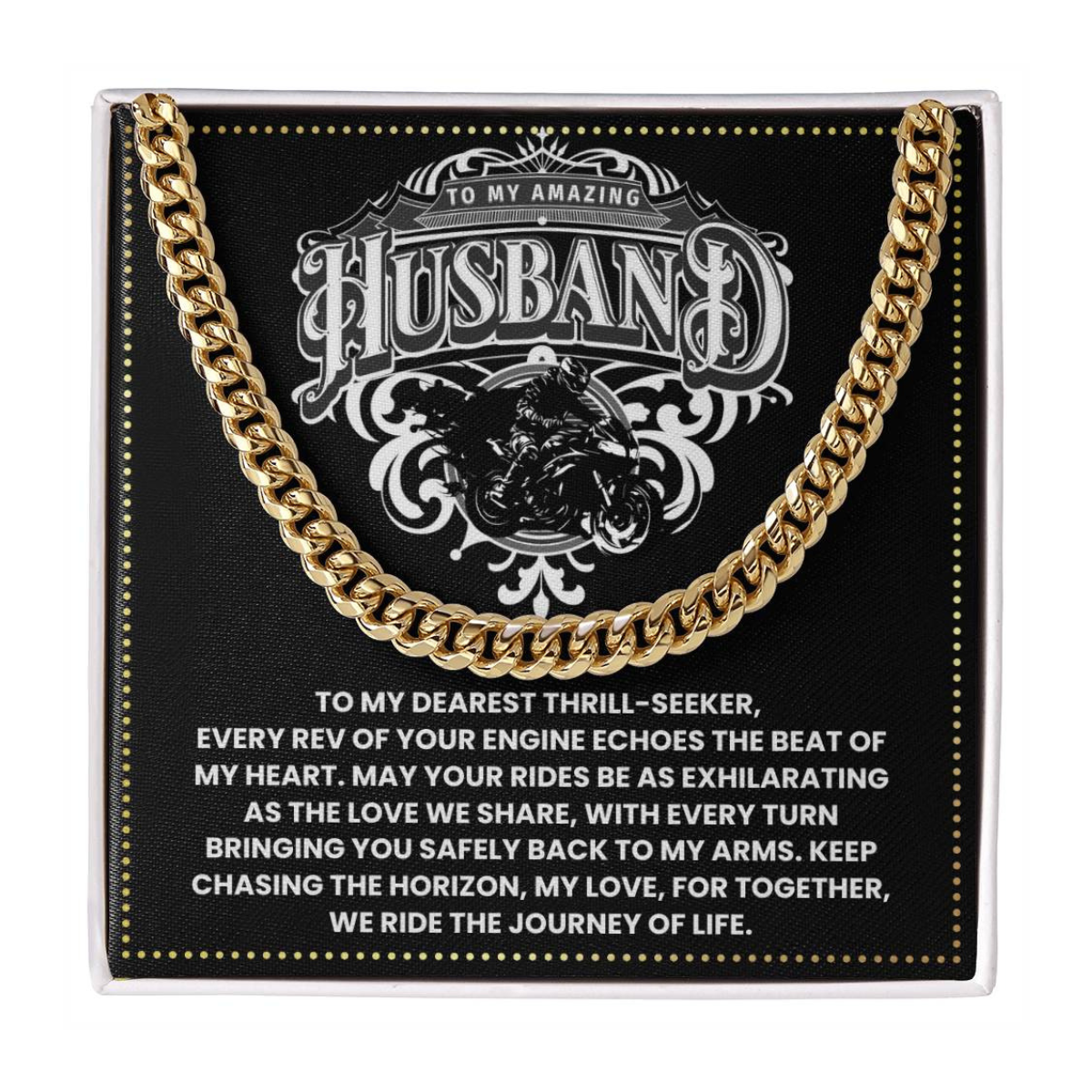 JGF Jewelry Gifts for Family Motorbike Husband Gifts 40 Year Old For Him