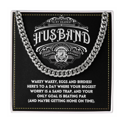 JGF Jewelry Gifts for Family To My Husband Cross Necklace For Him Golf Gift Ideas