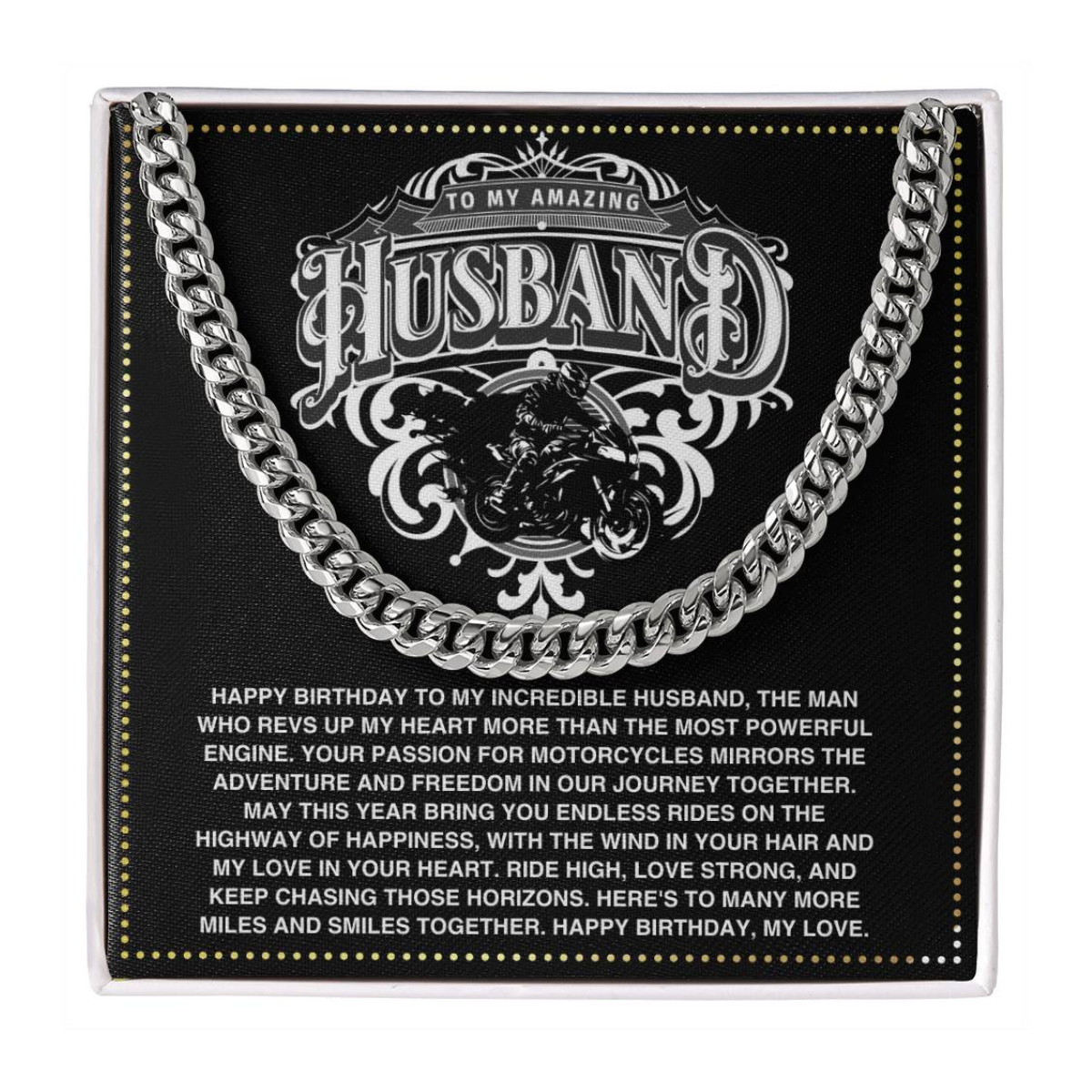 JGF Jewelry Gifts for Family Husband Birthday Gifts For Motorcycle Riders