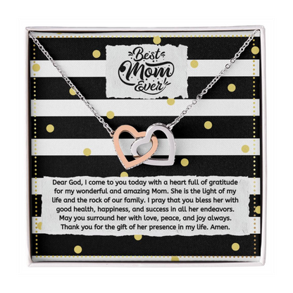 JGF Jewelry Gifts for Family Intertwined Hearts Necklace For Mom