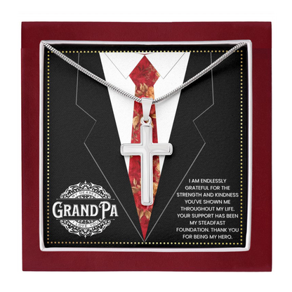 JGF Jewelry Gifts for Family Gifts For Grandpa Who Has Everything Cross Necklace For Grandparent
