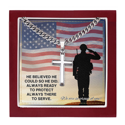 JGF Jewelry Gifts for Family Marine Corps Necklace For Men And Women