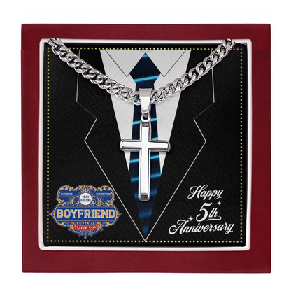JGF Jewelry Gifts for Family 5 Year 5th Anniversary For Him Boyfriend