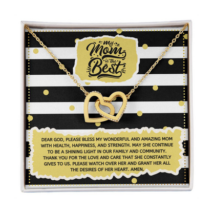 JGF Jewelry Gifts for Family Double Heart Necklace Silver For Women