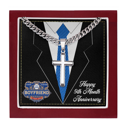 JGF Jewelry Gifts for Family 9 9th Nine Month Anniversary For Boyfriend